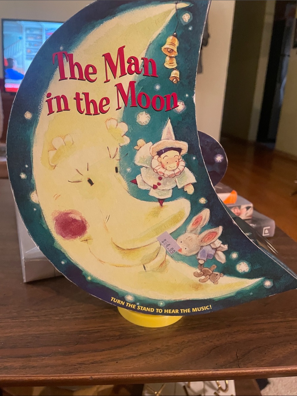 1998 The Man in the Moon Musical Rotating Crescent Three Padded Books Boxset